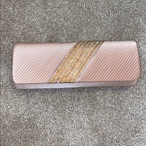 Lulu Townsend Blush Pink Clutch w/ Strap